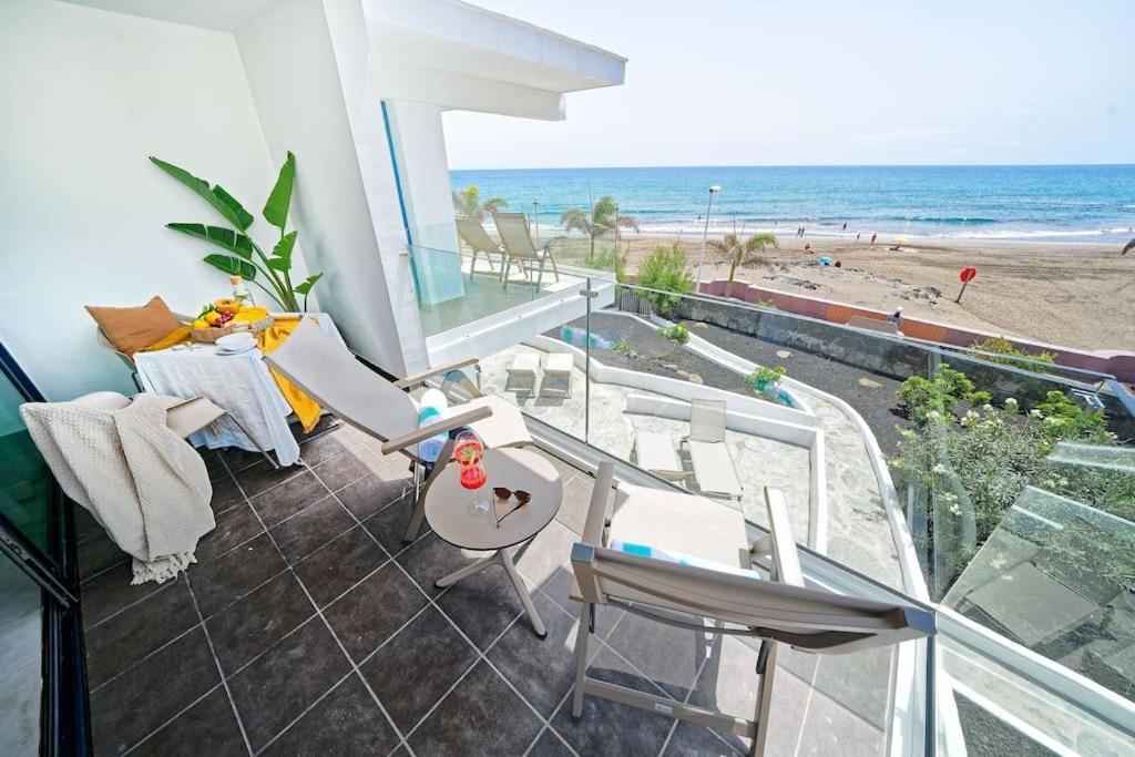 דירות San Agustín Amapola Blue Sea - Recien Reformado, Frente Al Mar מראה חיצוני תמונה